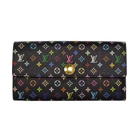 lv wallet colorful